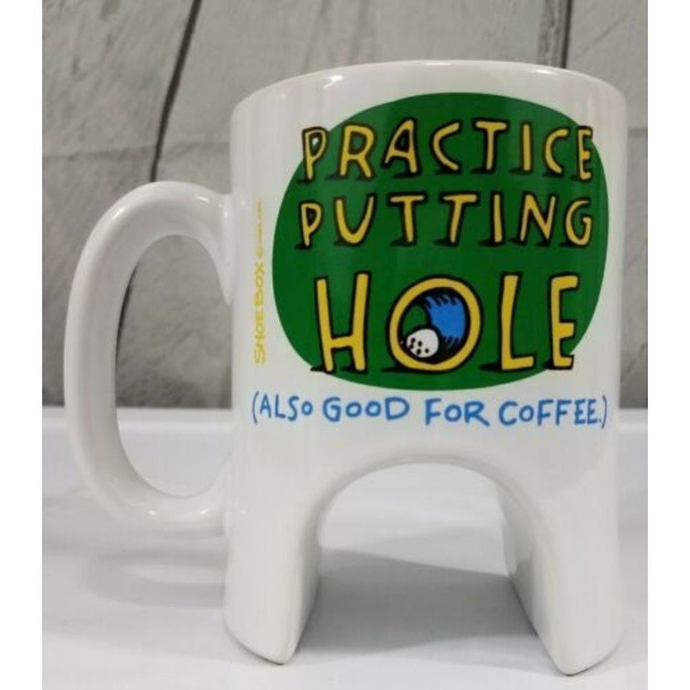 Golf Practice Putting Hole (Also Good for Coffee) Mug Shoebox Hallmark Inc. EUC.